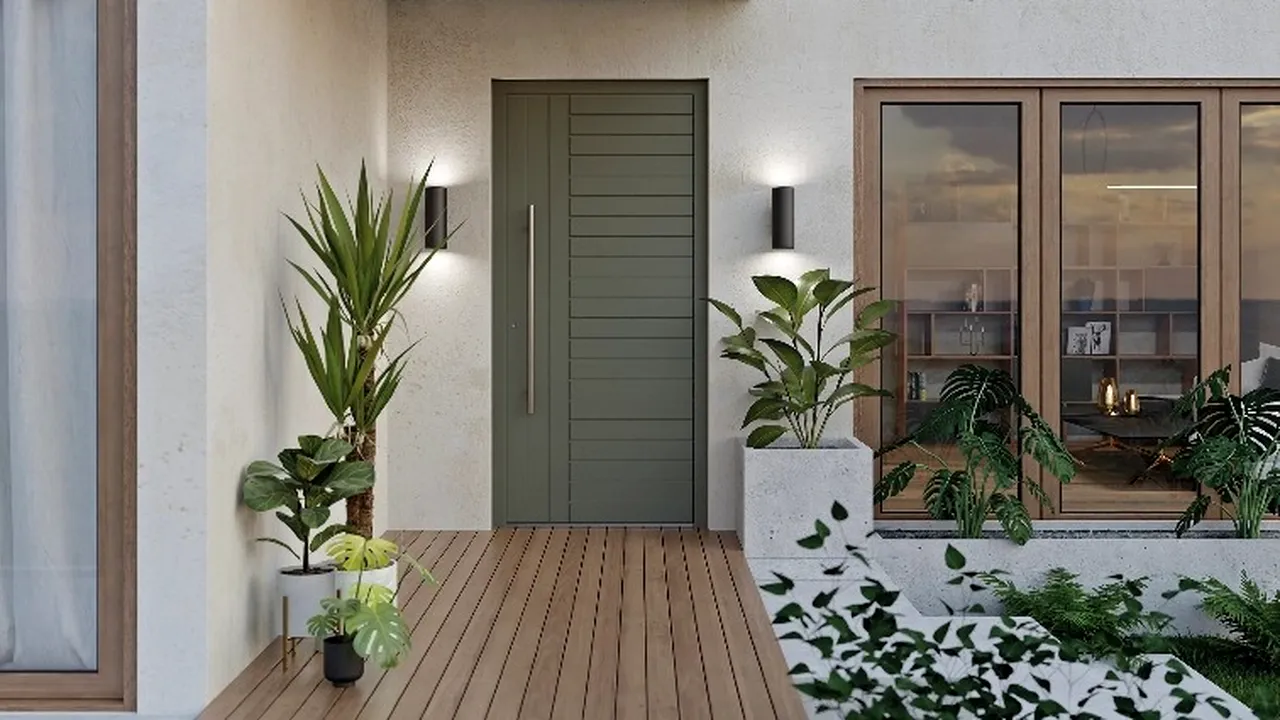 (P) De ce tot mai multe case noi aleg uși de exterior aluminiu în locul soluțiilor clasice