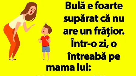 BANC | Bulă este supărat că nu are un frățior