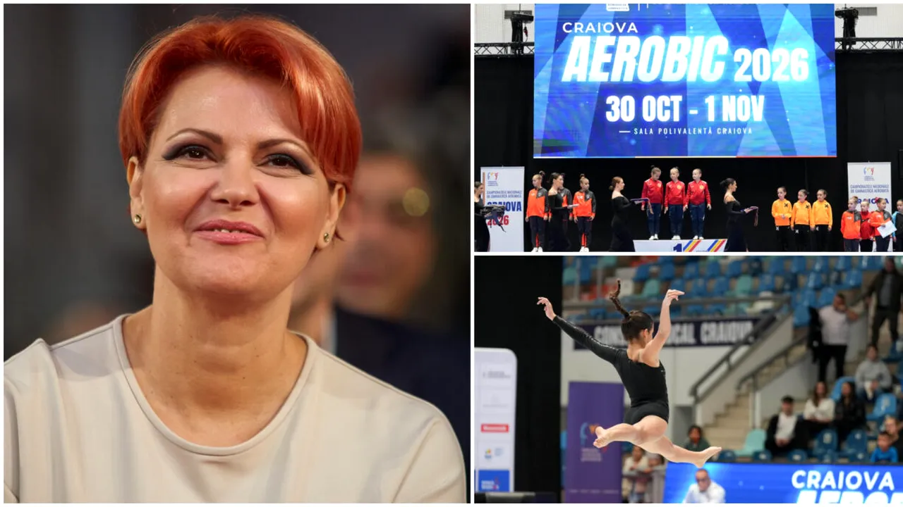 Lia Olguța Vasilescu anunță o altă premieră pentru Craiova. Orașul găzduiește Campionatele Naționale de Gimnastică Aerobică