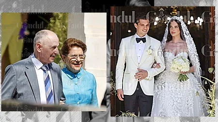 Mircea Geoană, cu soția și bodyguardul, la nunta lui Ianis Hagi. Al doilea om în NATO, păzit mai ceva ca Trump de garda de corp