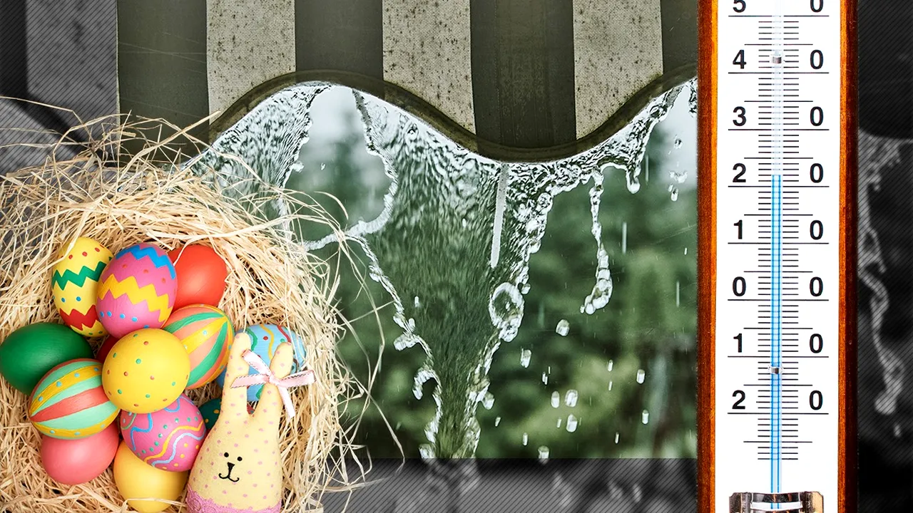 VREMEA în noaptea de Înviere și în prima zi de Paște. Unde vor fi averse și descărcări electrice