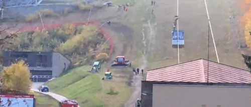 O persoană a murit după ce o telecabină montană din Cehia s-a prăbușit (VIDEO)