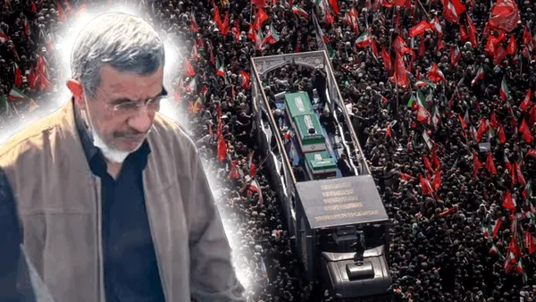 Fostul președinte iranian, despre care s-a spus că a fost ucis la începutul războiului, prezent la înmormântarea lui Ali Khamenei