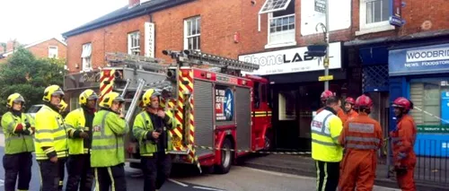 Cum a intrat o mașină de pompieri într-un magazin. VIDEO
