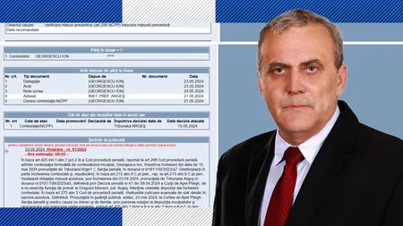 Curtea de Apel PITEȘTI a decis/Primarul Ion GEORGESCU, acuzat de CORUPȚIE, se întoarce la PRIMĂRIA MIOVENI sub control JUDICIAR