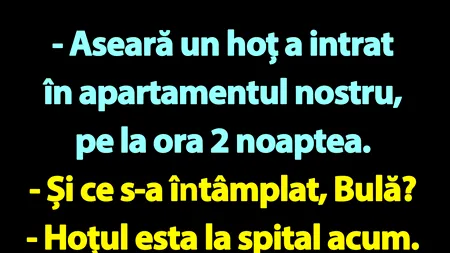 BANC | Bulă, Bubulina și hoțul nocturn
