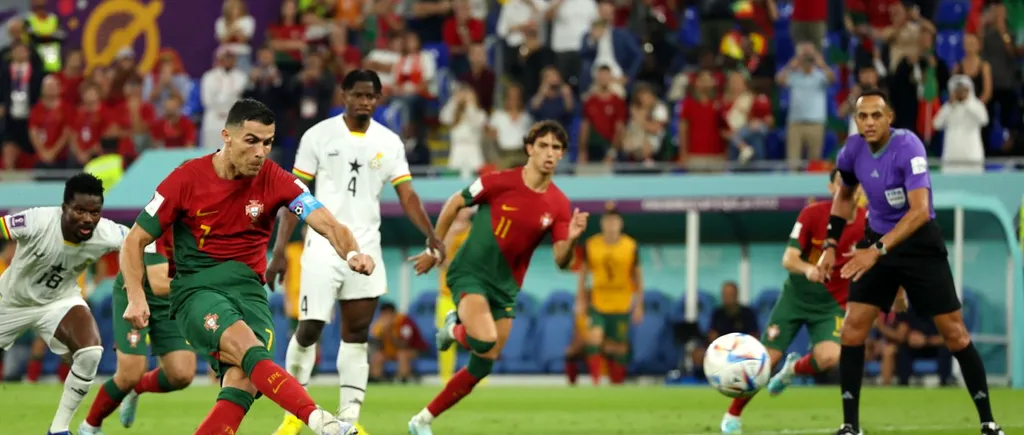 Portugalia - Ghana, scor 3-2, la Cupa Mondială! Cristiano Ronaldo a intrat în istorie
