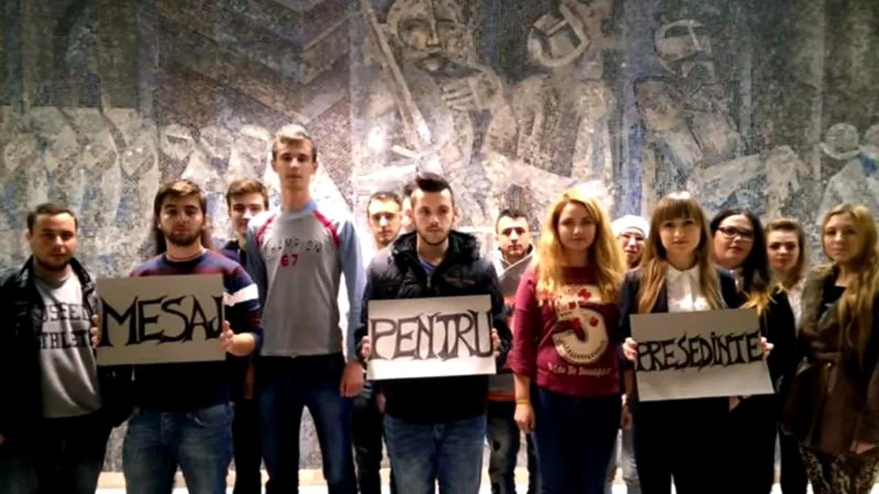 Mesajul studenților de la Universitatea de Vest Timișoara pentru președinte
