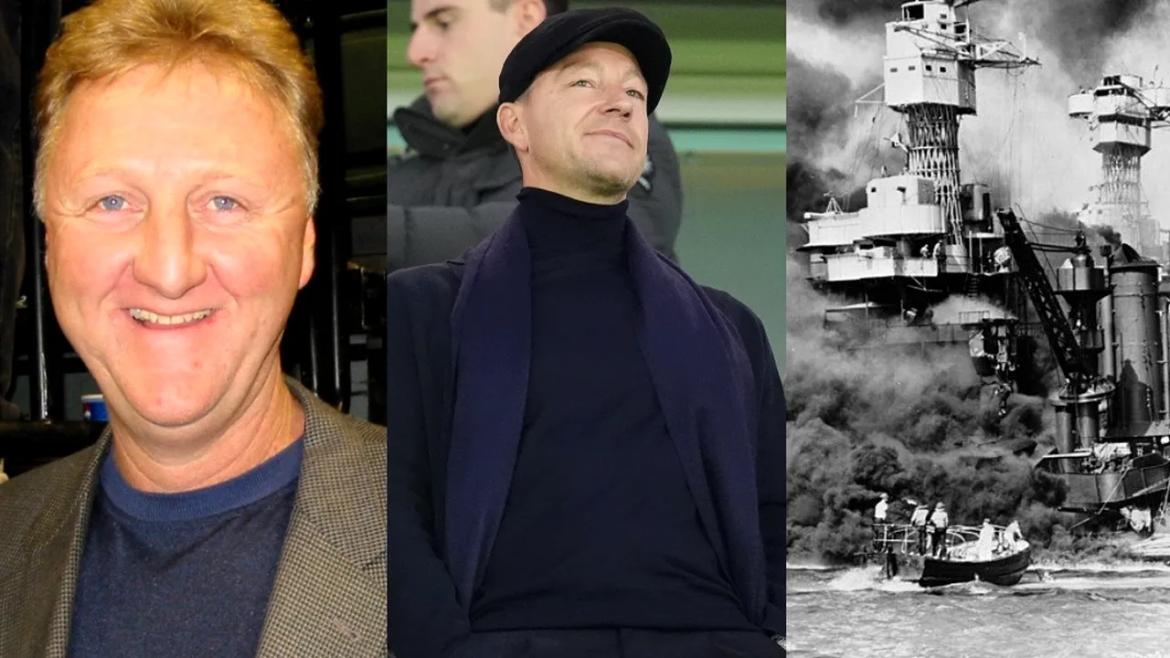 7 Decembrie, calendarul zilei: Larry Bird împlinește 69 de ani, John Terry 45. Ziua Pearl Harbour