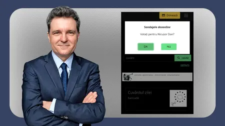 DEXONLINE întreabă dacă votezi sau nu cu Nicușor Dan / Ce se întâmplă dacă răspunzi NU