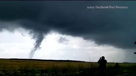 Tornadă în Teleorman. VIDEO incredibil