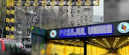 Iar s-a oprit circulația în Pasajul Unirii. De ce nu se circulă noaptea prin tunelul din centrul Bucureștiului
