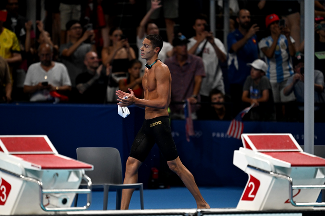David Popovici, la Jocurile Olimpice de la Paris / Sursa foto: Prosport