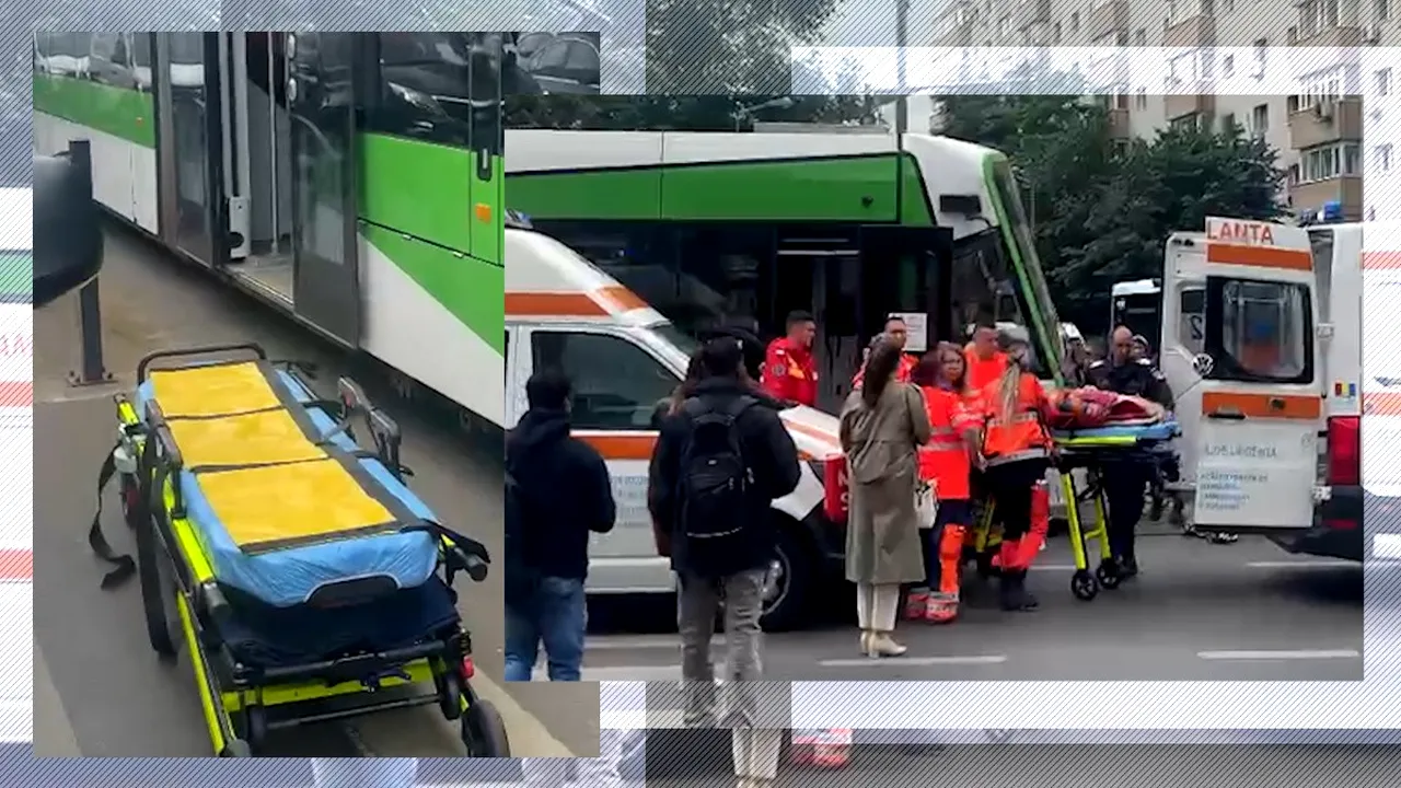 Incident grav într-un tramvai Imperio pe Șoseaua Ștefan cel Mare. „Două persoane, mamă și fiică, s-au lovit cap în cap”
