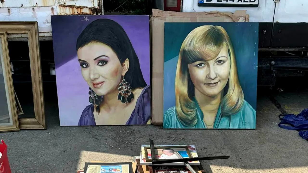 Obiecte personale care au aparținut lui Silviu Prigoană, poze din copilărie, acte, tablouri, inclusiv cu Adriana Bahmuțeanu, au fost găsite, la vânzare, într-un târg din București