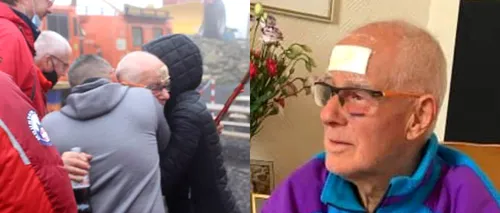 Un bărbat de 80 de ani, rătăcit în sălbăticie și dat dispărut, a apărut la conferința de presă despre dispariția lui - VIDEO
