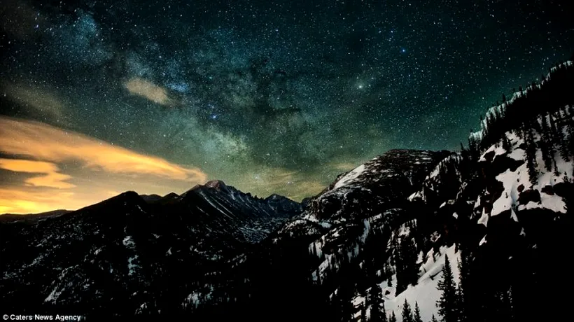 Imagini spectaculoase din Colorado, surprinse pe timpul nopții 