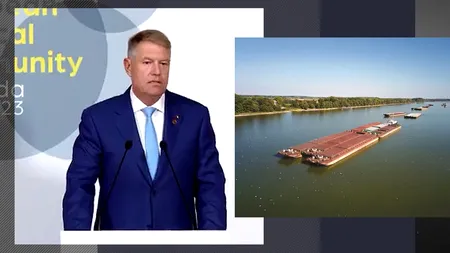 Atacurile asupra porturilor civile ucrainene sunt crime de război, susține Iohannis. România va dubla capacitatea de tranzit a grânelor din est