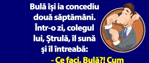 BANCUL ZILEI | Bulă, unde ești în concediu?