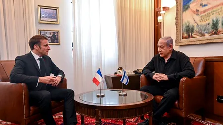 TENSIUNI între Macron și Netanyahu /Președintele Franței reamintește că Israelul a fost creat printr-o decizie a ONU