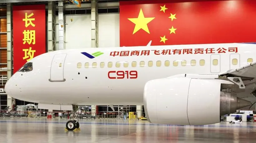 Cum arată primul avion de pasageri de mari dimensiuni de concepție chineză