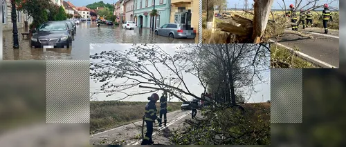 FOTO-VIDEO. Ploile și vijeliile au făcut prăpăd în România. Patru oameni au murit / 18 mașini, 16 blocuri și 9 case, avariate