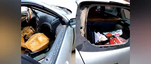 Un șofer din Neamț și-a DISTRUS mașina în fața polițiștilor, supărat că inspectorii RAR i-au reținut talonul pentru mai multe defecțiuni grave