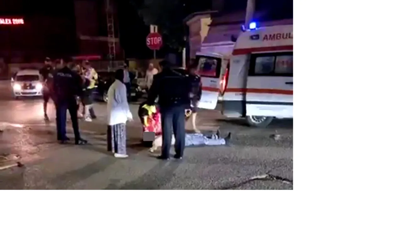 SCANDAL în Râmnicu Sărat! Un bărbat a intrat intenționat cu mașina într-un grup de indivizi care îl agresaseră