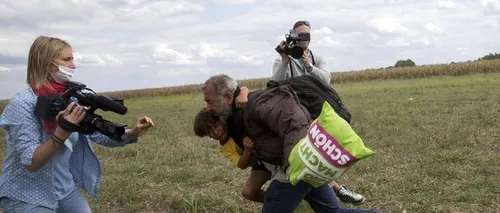 Jurnalista maghiară care lovea cu picioarele imigranții, condamnată în instanță
