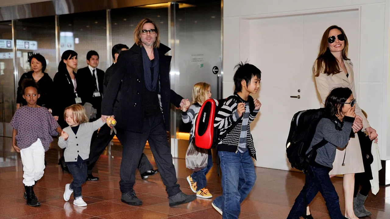 Trei copii ai cuplului Jolie-Pitt vor juca în filmul 