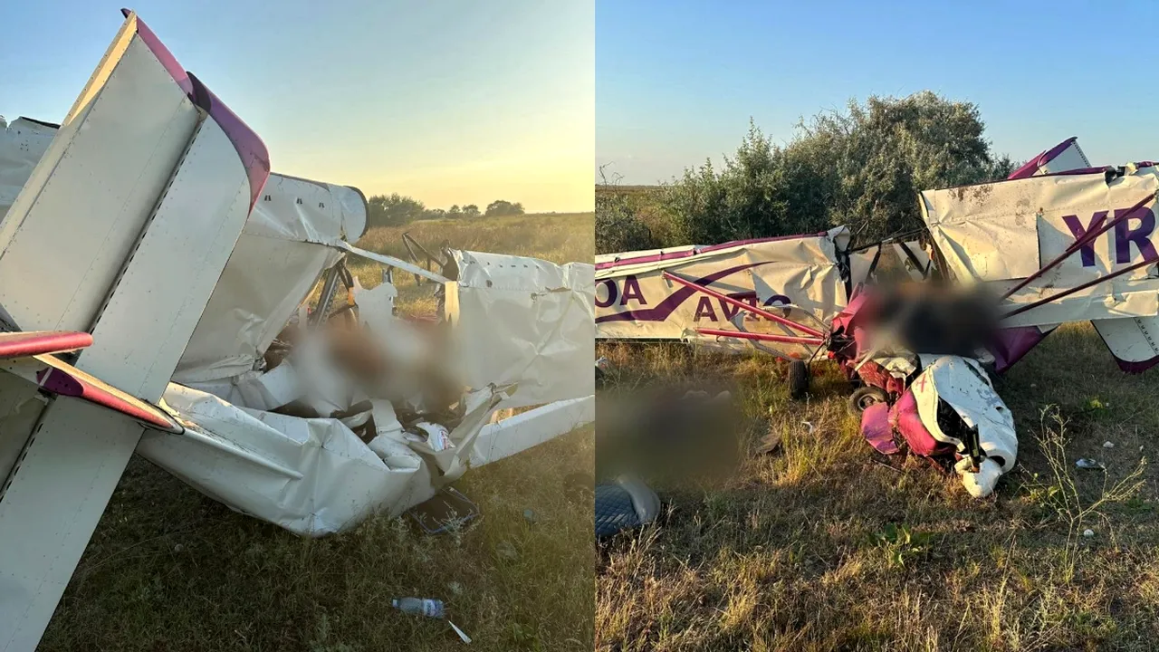 TRAGEDIE aviatică la Gura Portiței. Un avion cu două persoane la bord s-a prăbușit. Ambele victime au murit