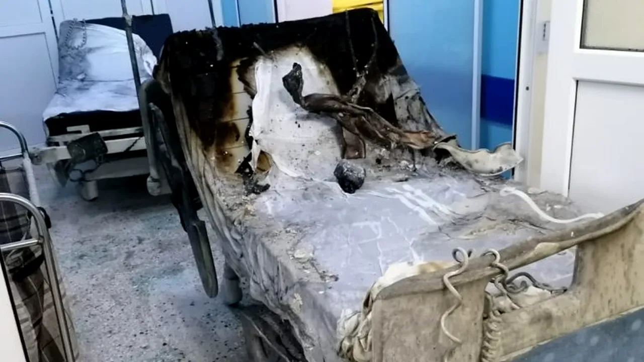 Imagini șocante din interior, după incendiul de la secția ATI a Spitalului din Piatra Neamț (FOTO)