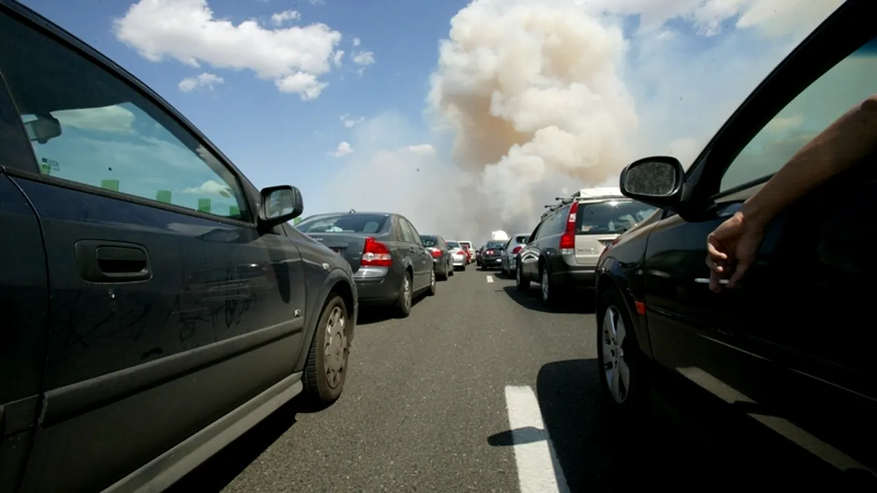 Autostrada Soarelui, blocată în zona Lehliu din cauza unui accident