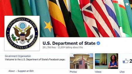 Departamentul de Stat al SUA a cheltuit 630.000 de dolari în doi ani pe 'like'-uri pe Facebook