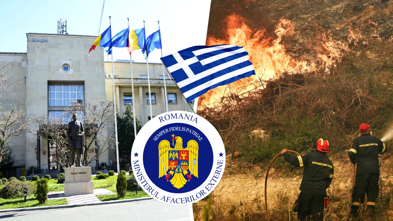 Niciun român printre persoanele afectate de incendiile din Grecia. MAE pune la dispoziție telefoane de urgență