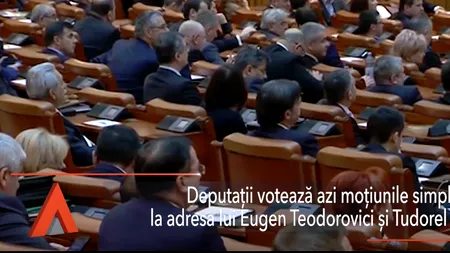 Deputații votează moțiunile simple la adresa lui Eugen Teodorovici și Tudorel Toader