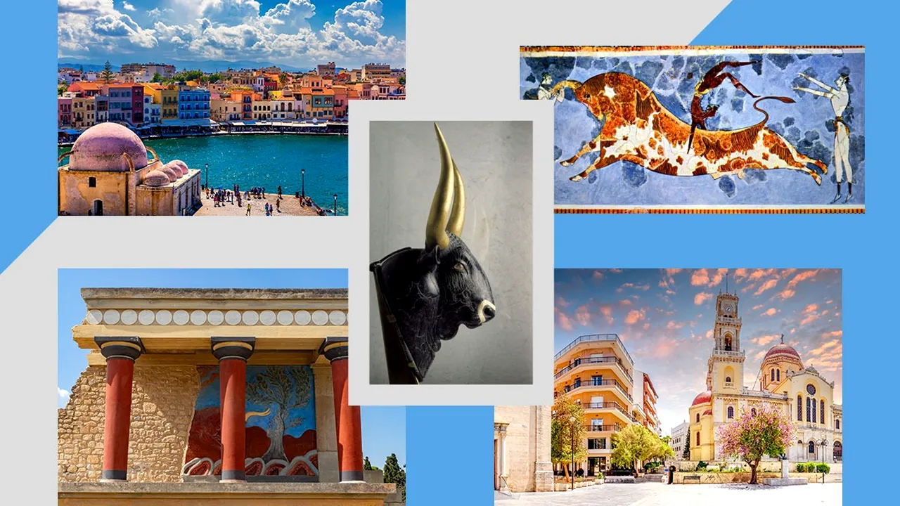 15 obiective de văzut în Creta, insula labirintului MINOTAURULUI fioros care devora oameni