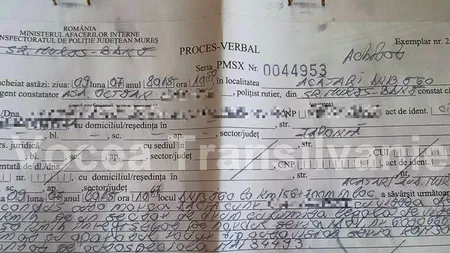 Un polițist din Mureș a oprit un șofer care depășise viteza. Surpriza a venit abia când a completat procesul verbal: ce a scris la rubrica „județ