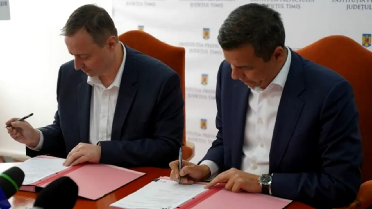 Sorin Grindeanu a semnat contractul de proiectare şi execuţie a tronsonului de pe Autostrada Lugoj - Deva