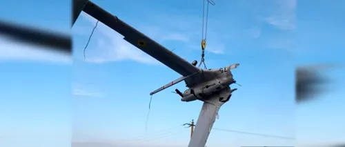 Epava unei drone ucrainene, recuperată din Dunăre între Sulina și Sf. Gheorghe