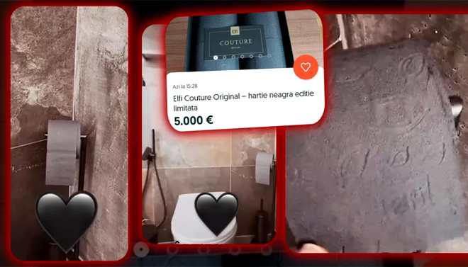 O femeie din Iași a cumpărat hârtie igienică „de lux” cu 5.000 de euro! Dorian Popa și Selly fac reclamă acestui produs bizar