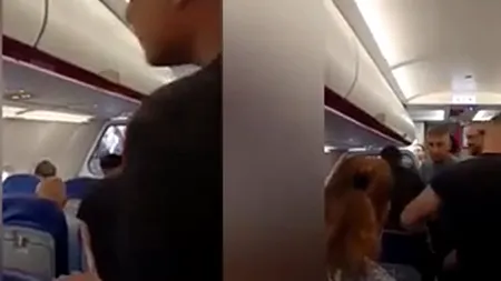 Scandal la bordul unui avion Wizz Air care urma să decoleze din București. Pasagerii s-au luat la bătaie