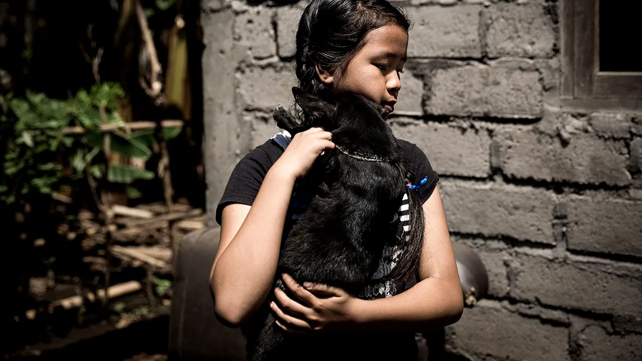 O fetiță a fost salvată de la moarte de un câine. După acest episod a luat o decizie