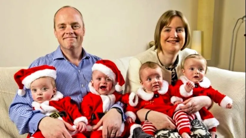 Cum au sărbătorit Crăciunul patru copii născuți prematur