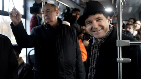 FOTO - Noile tramvaie de la Astra au fost puse în circulație sâmbătă. Nicușor Dan: Este un moment de bucurie pentru Bucureşti