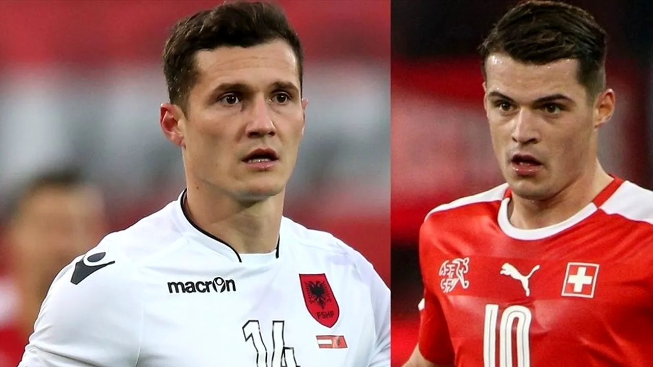 Imaginea turneului oferită de mama fraților care s-au duelat în meciul Albania - Elveția