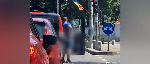 VIDEO. Imagini REVOLTĂTOARE. Bărbat surprins în timp ce își face nevoile în plină zi, la un semafor din zona Palatului Cotroceni