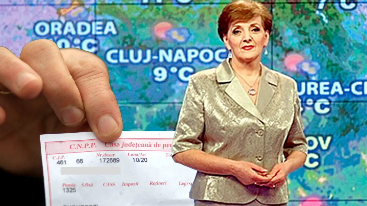 Averse de bani! Ce pensie uriașă încasează celebrul meteorolog Romica Jurca