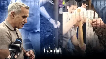 Călin Georgescu, cu lopata în mână. Fostul candidat la prezidențiale a plantat copaci și s-a rugat pentru România