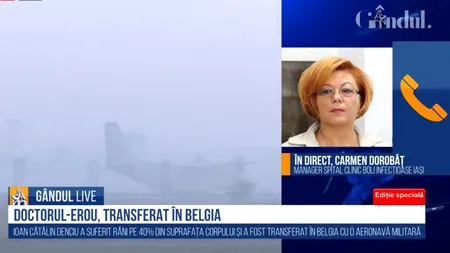 GÂNDUL LIVE. Carmen Dorobăţ, managerul Spitalului de Boli Infecţioase Iaşi: Trei pacienți transferați la Lețcani sunt în stare mai gravă / Fabricile de oxigen funcționează la capacitate maximă. Reprezintă un punct sensibil